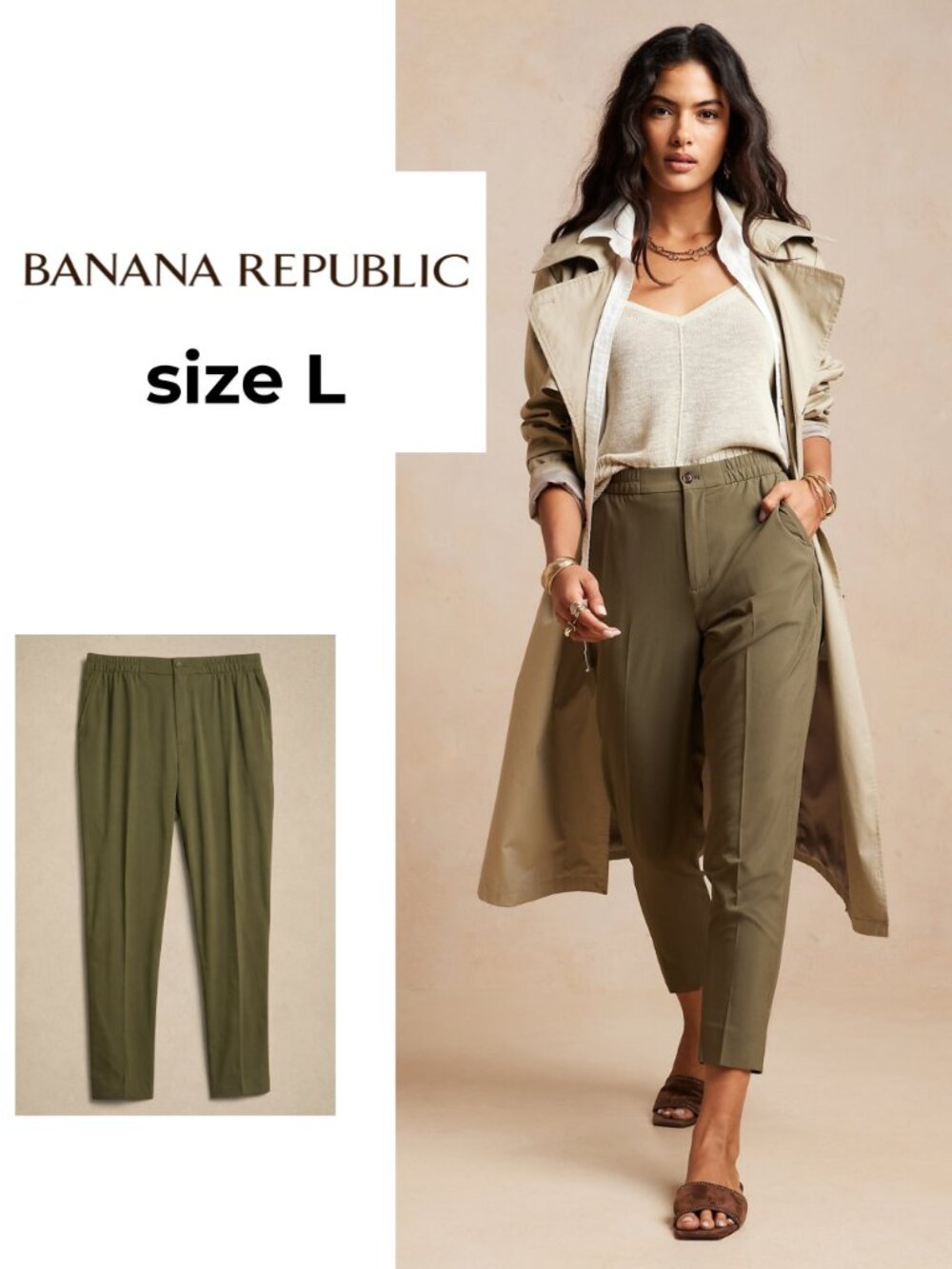 Banana Republic Airstretch Tapered Pant